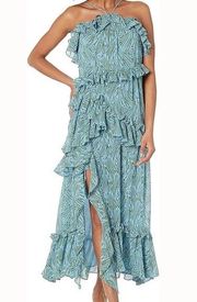 Cinq à Sept. Rayner Printed Ruffled Midi Dress