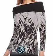 COPY - Rock & Republic Off-the-Shoulder Tie-Dye Sweater