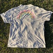 Victorias Secret PINK grey graphic t-shirt with rainbow