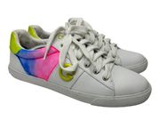 Guess Los Angeles GBG Womens size 9.5 Custom Maura Sneakers Hand Painted