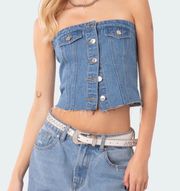 Edikted Denim Top