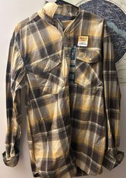 Yellow And Black  Flannel