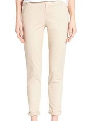 Caslon Tan Pants Oxford Chino Ankle