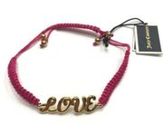 Juicy Couture | Friendships - Love Pink Gold Woven Bracelet