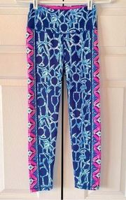 Lilly Pulitzer Weekender High Rise Midi Legging in Lucky Bamboo, XS