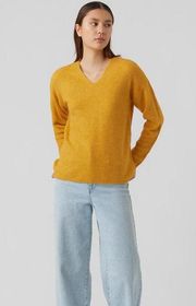 VERO MODA Crewlefile Size S Drop Shoulder Knit Pullover Sweater