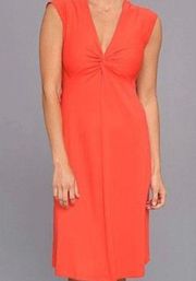 Chadwick’s Coral twist front maxi dress size 2X