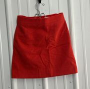 JCrew Wool Red Skirt 