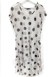 Cha Cha Vente Mesh Polka Dot Tunic/Dress/Coverup 2x