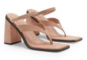 Good American Block Heel Thong Sandal