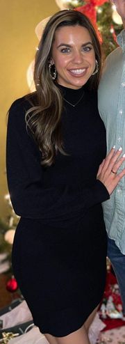 These Three Boutique Black Sweater Dress