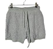 Boutique POL Gray Teddy Sherpa Soft Lounge Shorts S