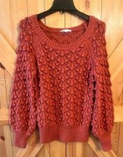 Willow & Clay Womens Orange Sweater long sleeves Small (2783)