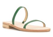 Reformation Marion Green Strap flat Sandals