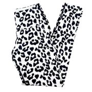 Ryderwear Leopard Cheetah White Black Scrunch Butt Leggings Sz S