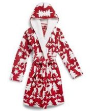 Vera Bradley Reindeer Intarsia Fleece Robe, Red