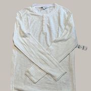 Women’s White Henley Sweater By And Now This From Macy’s NWT Size S Small