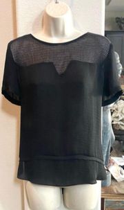 NWOT  Maison Scotch semi sheer blouse. Sz 1 or 6 (US size)