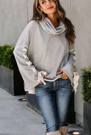 Cowl Neck pullover Sweatshirt