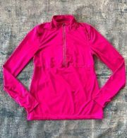 Ideology Bright Barbie Pink Half Zip Athletic Pullover Women's Medium