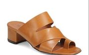 Via Spiga Fae Slip On Sandal Heels Tan 7.5