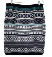 Merona Geometric Knit Pencil Skirt