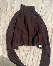NWT  Brown Crop Sweater