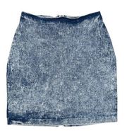 Vintage 80s Cherokee Acid Wash Denim Skirt