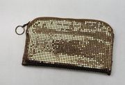 Vintage  Gold Mesh Clutch Wallet Bag 1940's