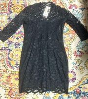 Karen Kane made in the USA lace little black dress.