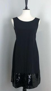 See By Chloe Silk Sequin Deep V Back Dress Sz 6