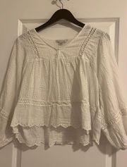 Outfitters White Eyelet Top