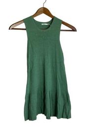 Kimchi Blue Urban Outfitters Green Sleeveless Tunic Length Tank Top