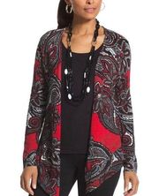 Multicolored Paisley Swirl Cardigan