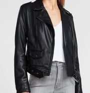 Express Faux Leather Belted Moto Jacket size M coat