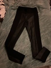 Faux Leather Leggings High Waist