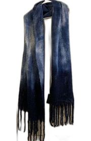 Steve Madden Tie Dye Scarf Navy / Black / Smoke