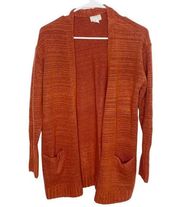 Caslon rust midi cardigan size XS oversized EUC