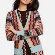 Missoni x Target Chevron fine knit button through cardigan size M