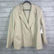 Good American Plus Luxe Suiting Boyfriend Blazer Jacket Size 3X