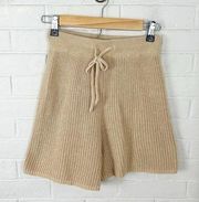 Et Clet Neutral Tan Knit Shorts Size S