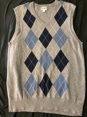 Vintage 90s  Argyle Sweater Vest