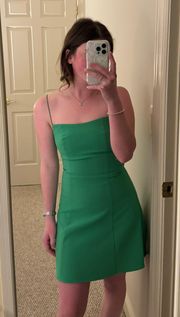 REVOLVE Green Fit And Flare Dress