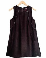 NWT I Heart Ronson Black Retro Mod Sleeveless Shift Dress Women’s Size Medium