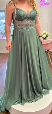 Sage Green Prom Dress