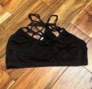 Women’s strappy black Charlotte Russe bralette. Size large