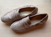 Paul Green Sally Penny Loafer in Cachemire Suede Metallic Size 5.5