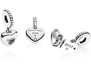 Authentic PANDORA Diamond Locket Club Charm