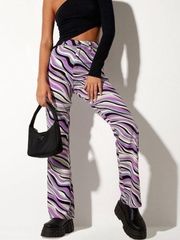 Urban outfitters Motel Rocks Purple Zebra Striped Pants Size Small nwt