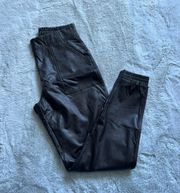 Leather Joggers